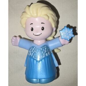 Fisher Price Little People Disney Frozen Blonde Princess Elsa Snowflake Figure